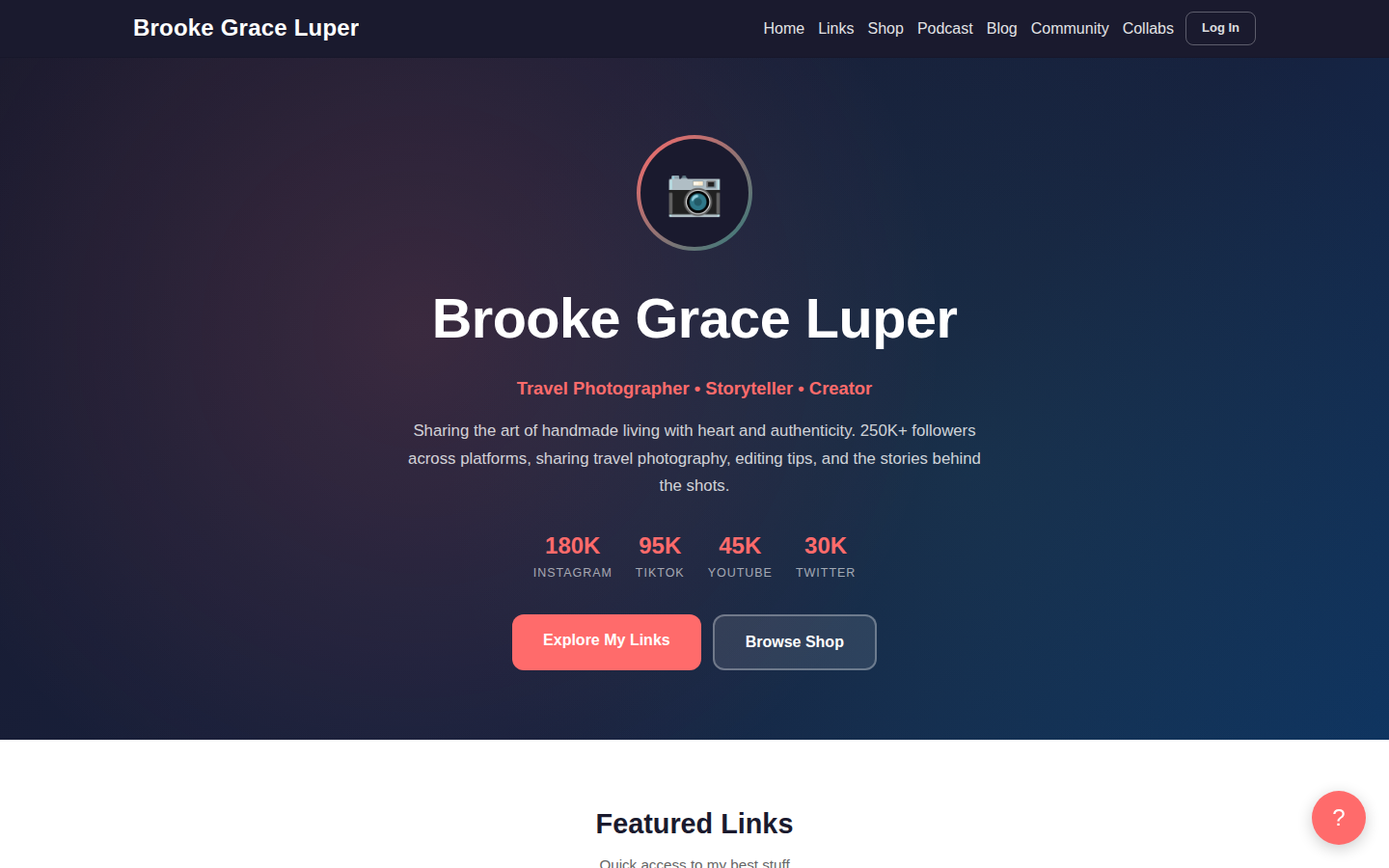 Creator Demo feature with design drawer